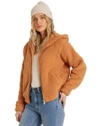 Billabong Women's Reine Down Cozy Polar Fleece Hoodie