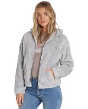 Billabong Women's Reine Down Cozy Polar Fleece Hoodie