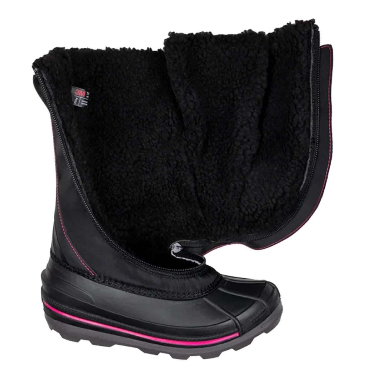 BILLY FOOTWEAR - Billy Ice Winter Boots Black/Pink