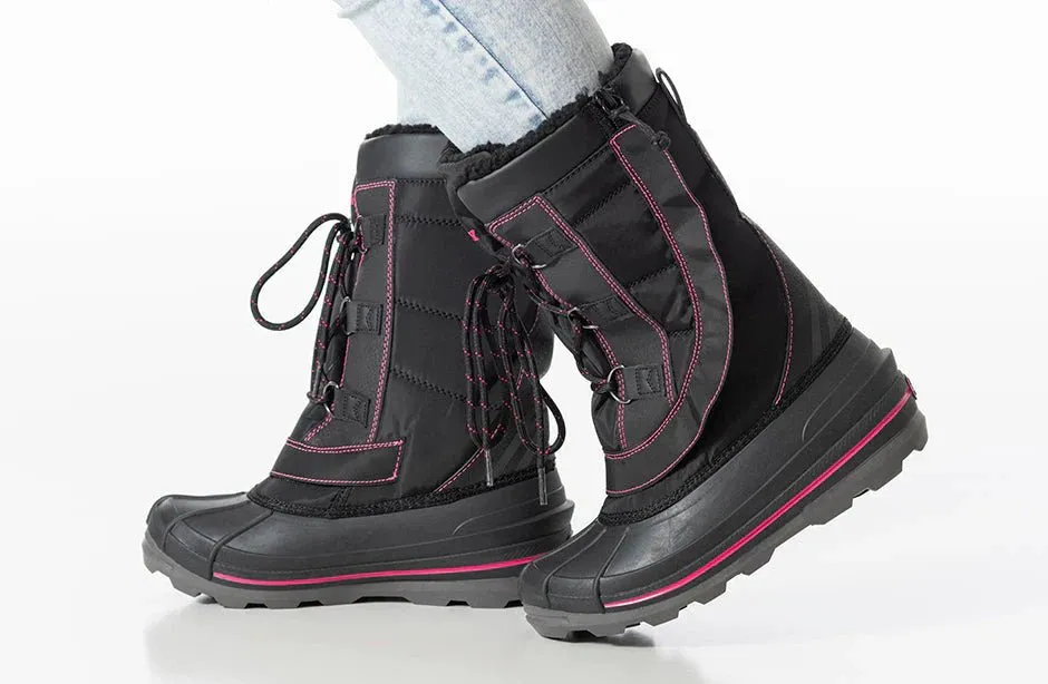 BILLY FOOTWEAR - Billy Ice Winter Boots Black/Pink