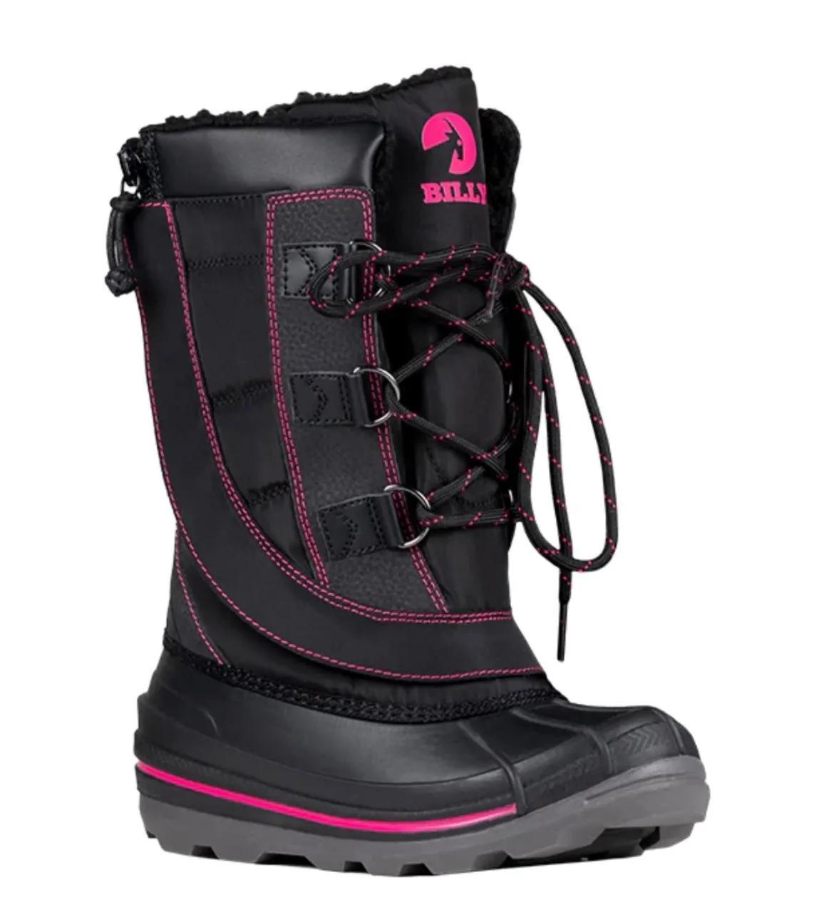 BILLY FOOTWEAR - Billy Ice Winter Boots Black/Pink