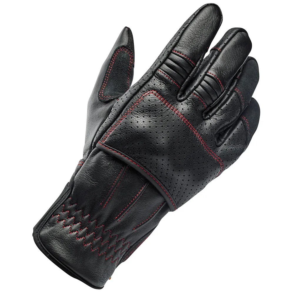BILTWELL BORREGO LEATHER GLOVE [REDLINE]