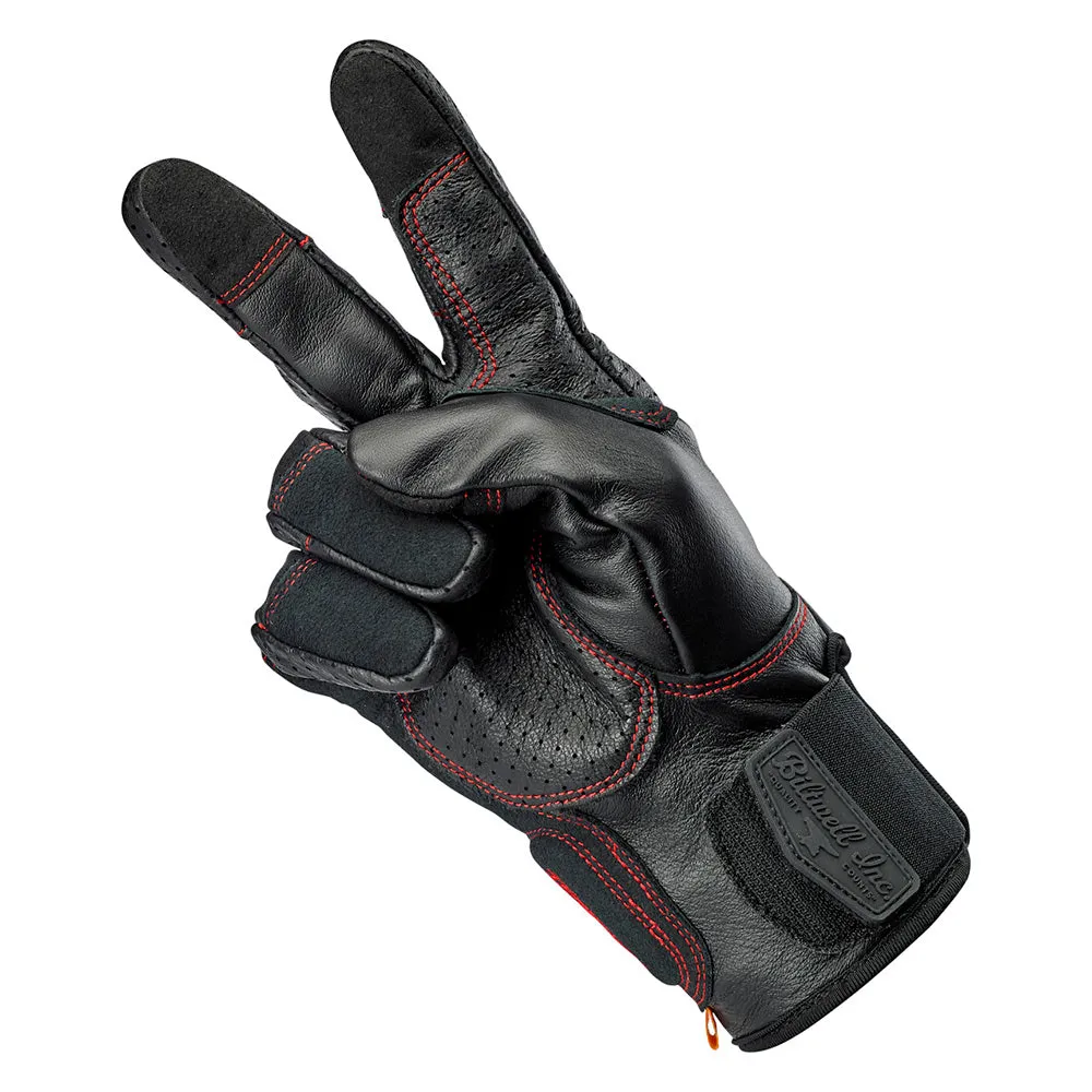 BILTWELL BORREGO LEATHER GLOVE [REDLINE]