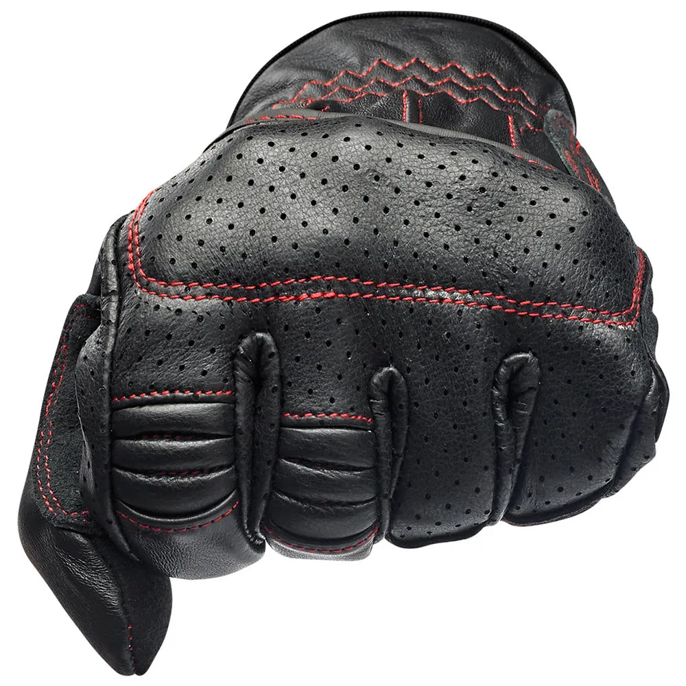 BILTWELL BORREGO LEATHER GLOVE [REDLINE]