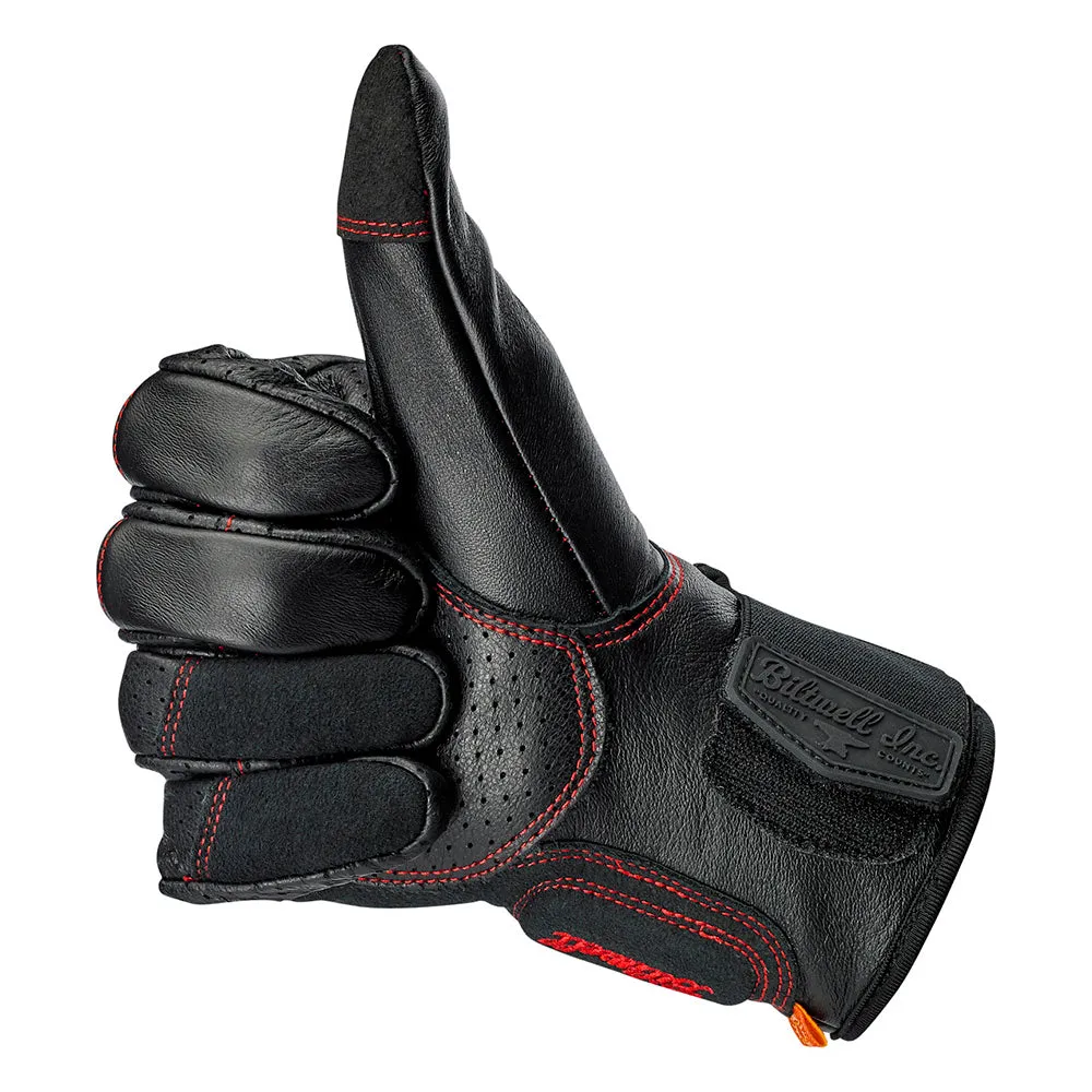 BILTWELL BORREGO LEATHER GLOVE [REDLINE]