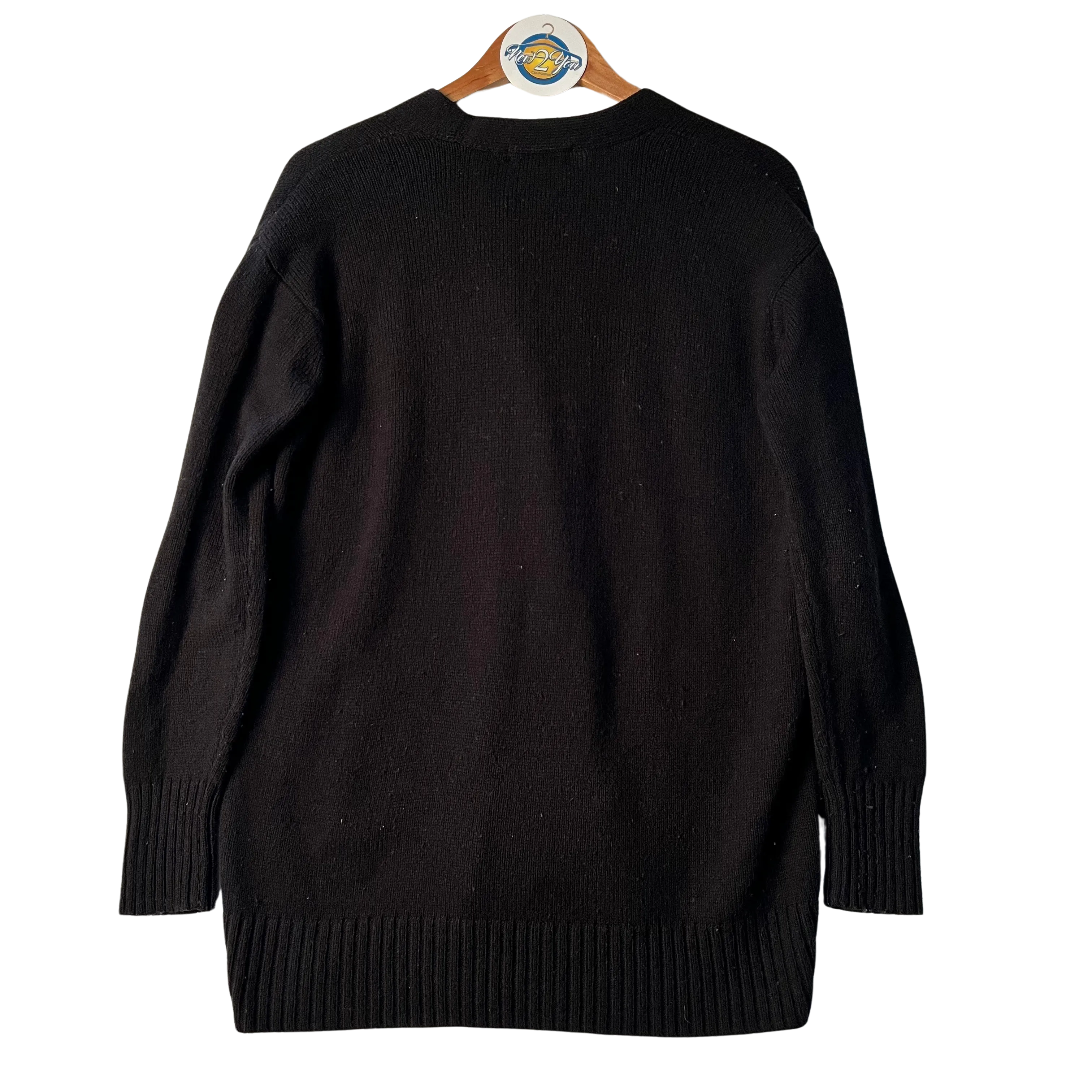 Black Button Down Cardigan (Uniqlo)