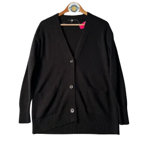 Black Button Down Cardigan (Uniqlo)