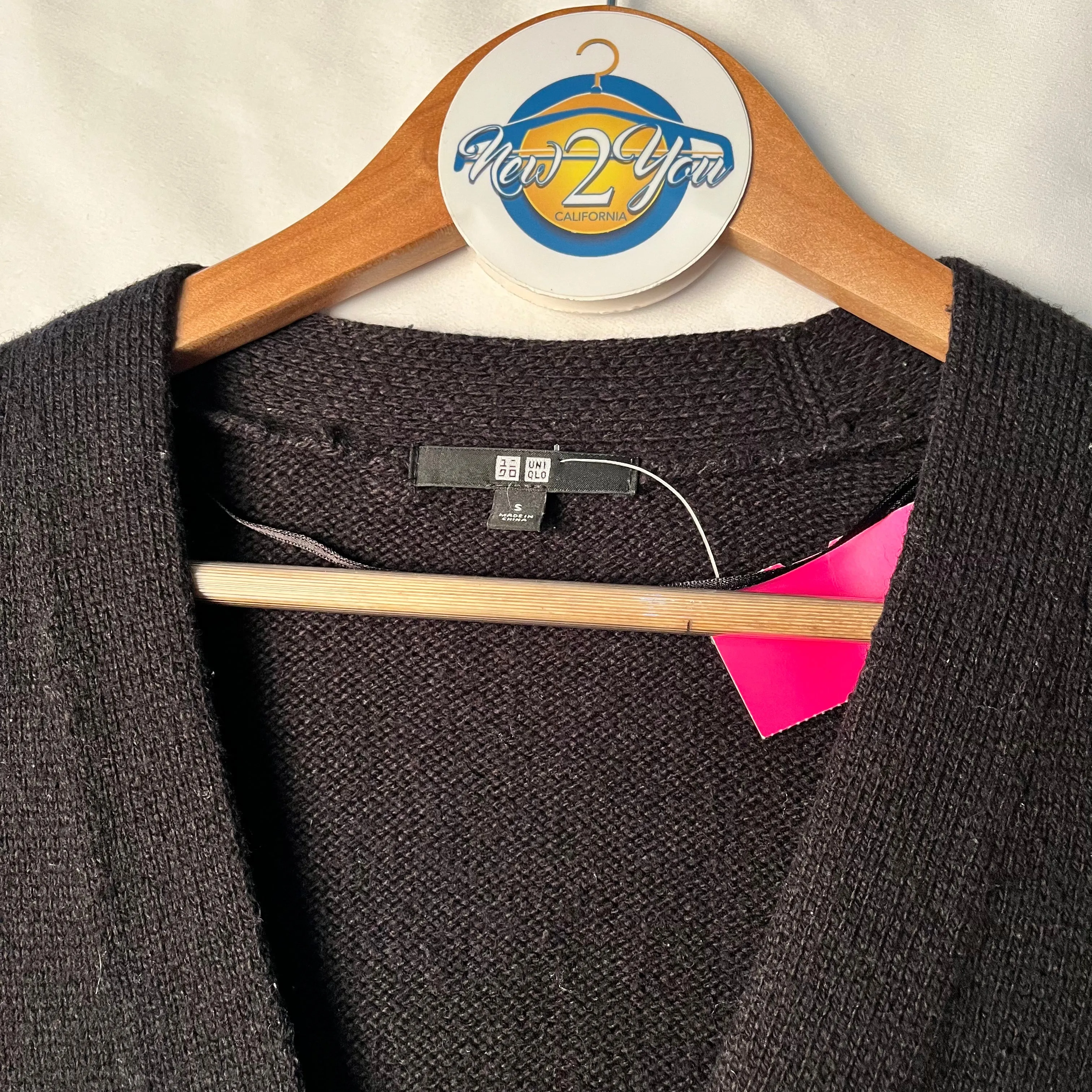Black Button Down Cardigan (Uniqlo)