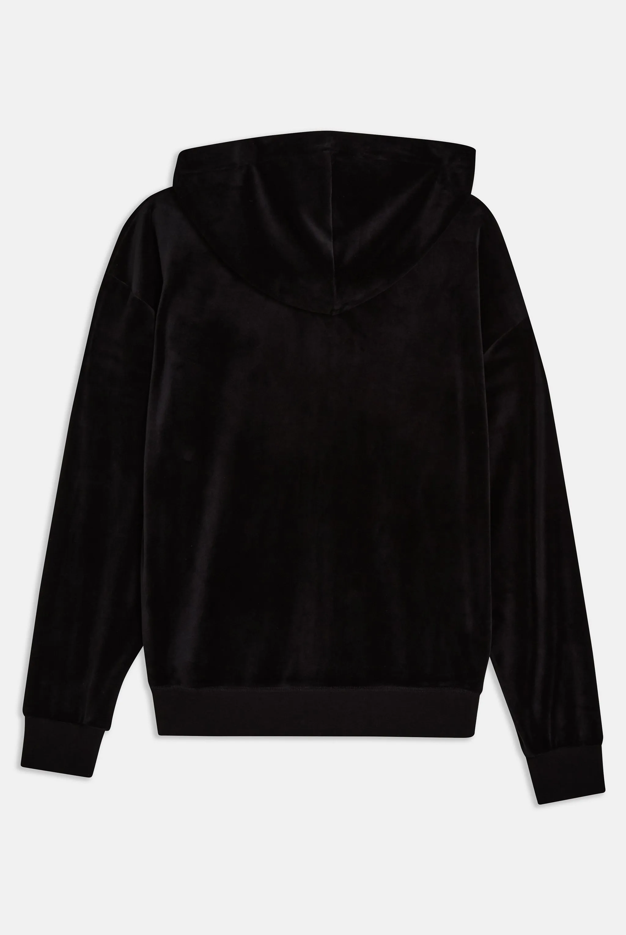 BLACK CLASSIC VELOUR OVERSIZED HOODIE