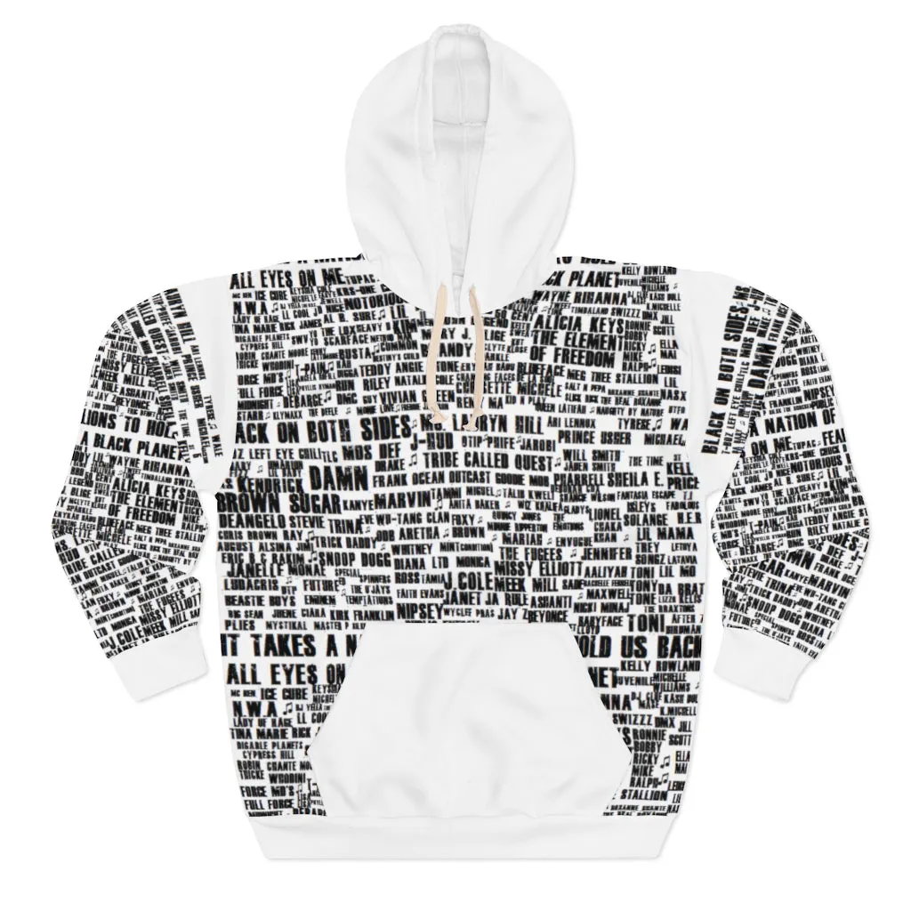 Black (Music) History Month Unisex pullover hoodie (*see complete names template in product description!) Unisex Pullover Hoodie