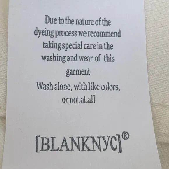 BLANK NYC The Baxter Straight Leg Jeans Size: 29” Color: Ivory