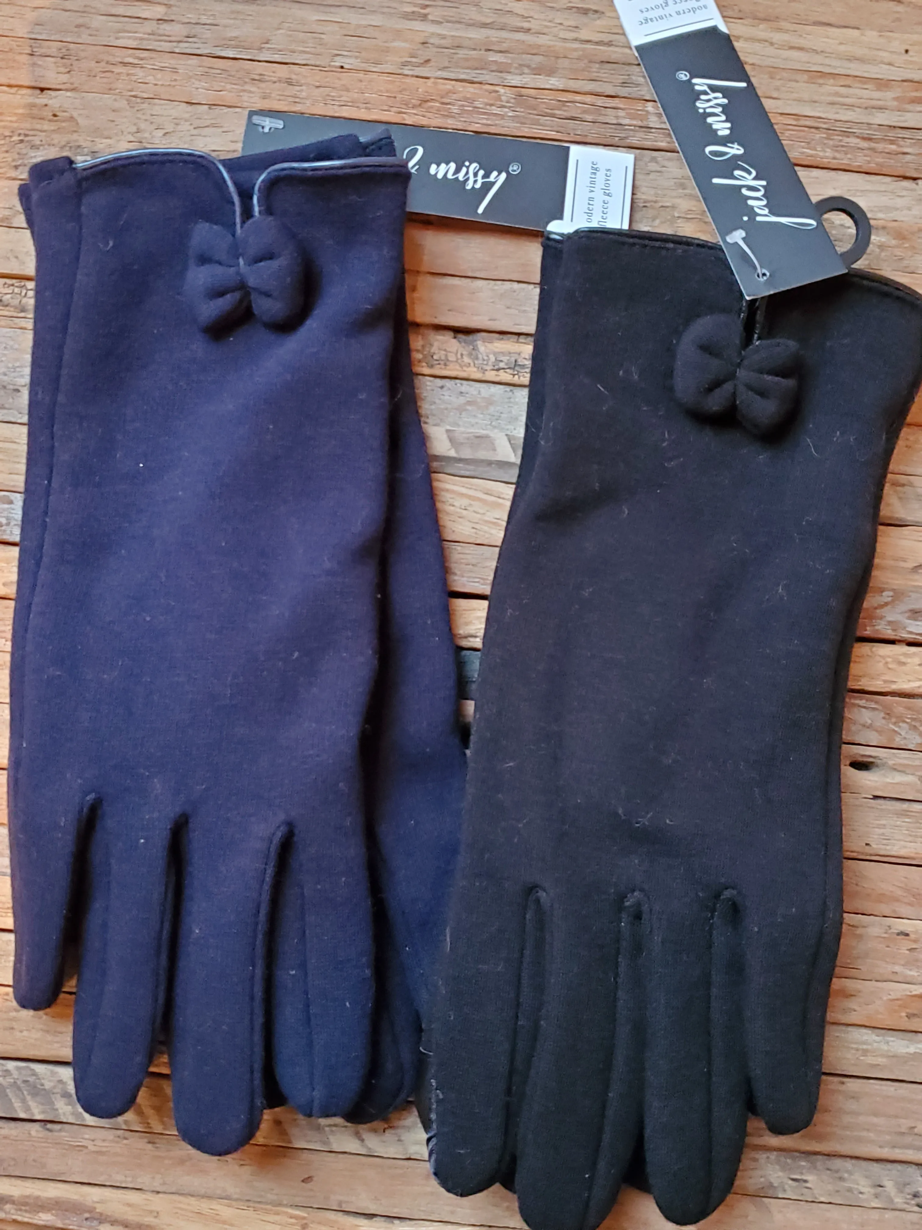 Bow Fleece Gloves