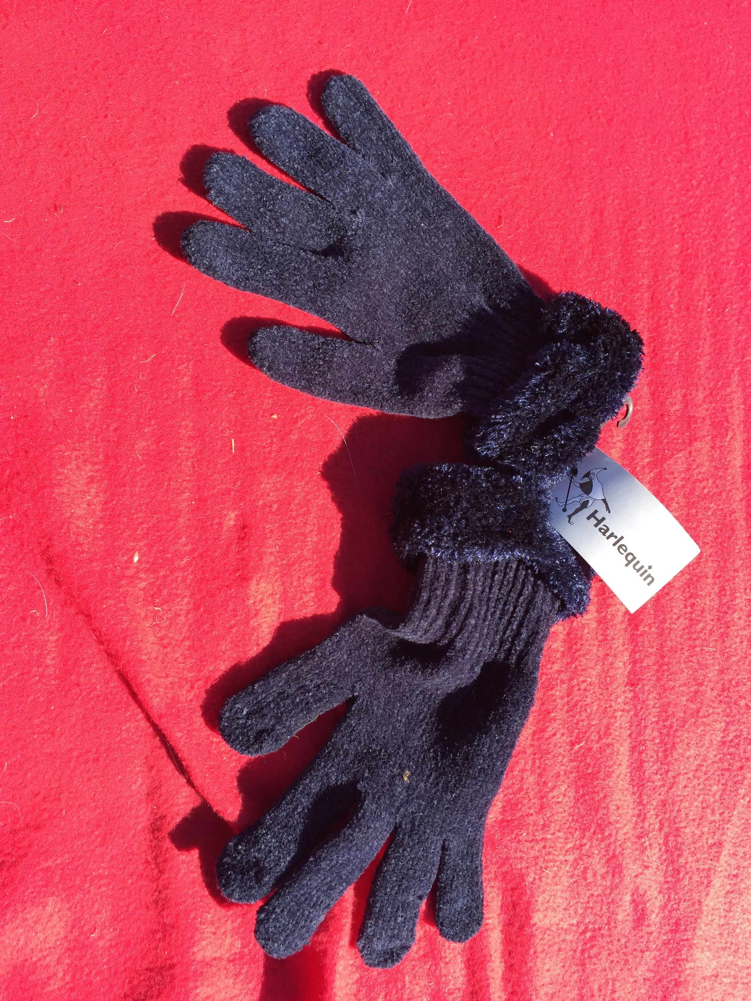 BRAND NEW harlequin navy gloves FREE POSTAGE