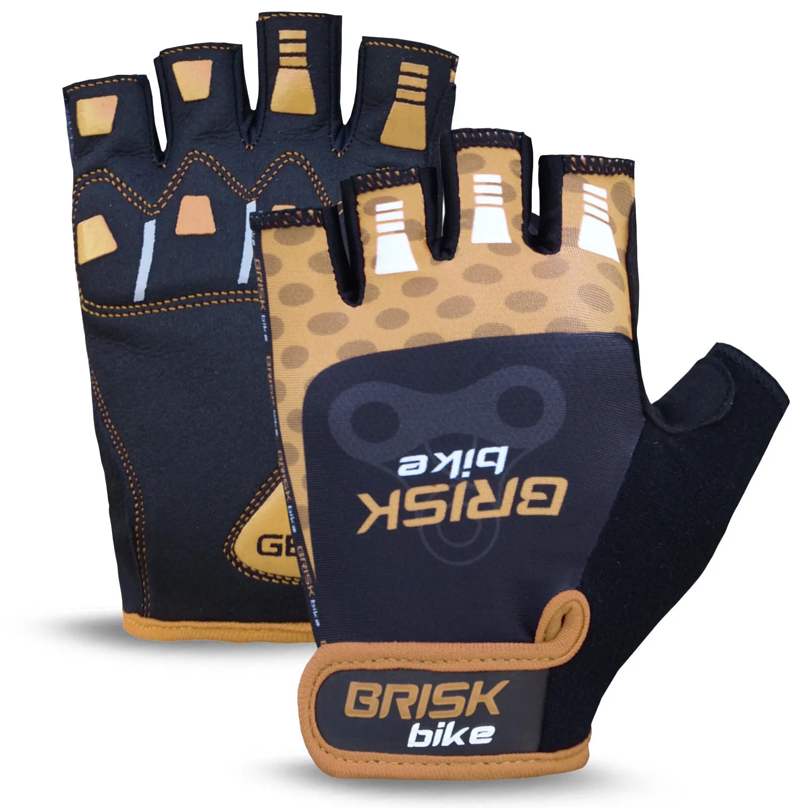 Brisk Bike Cycling Gloves Half Finger Gel Padded Sports Bike Gloves, best fingerless cycling gloves, mens cycling gloves fingerless, best mountain bike gloves fingerless, half finger bike gloves