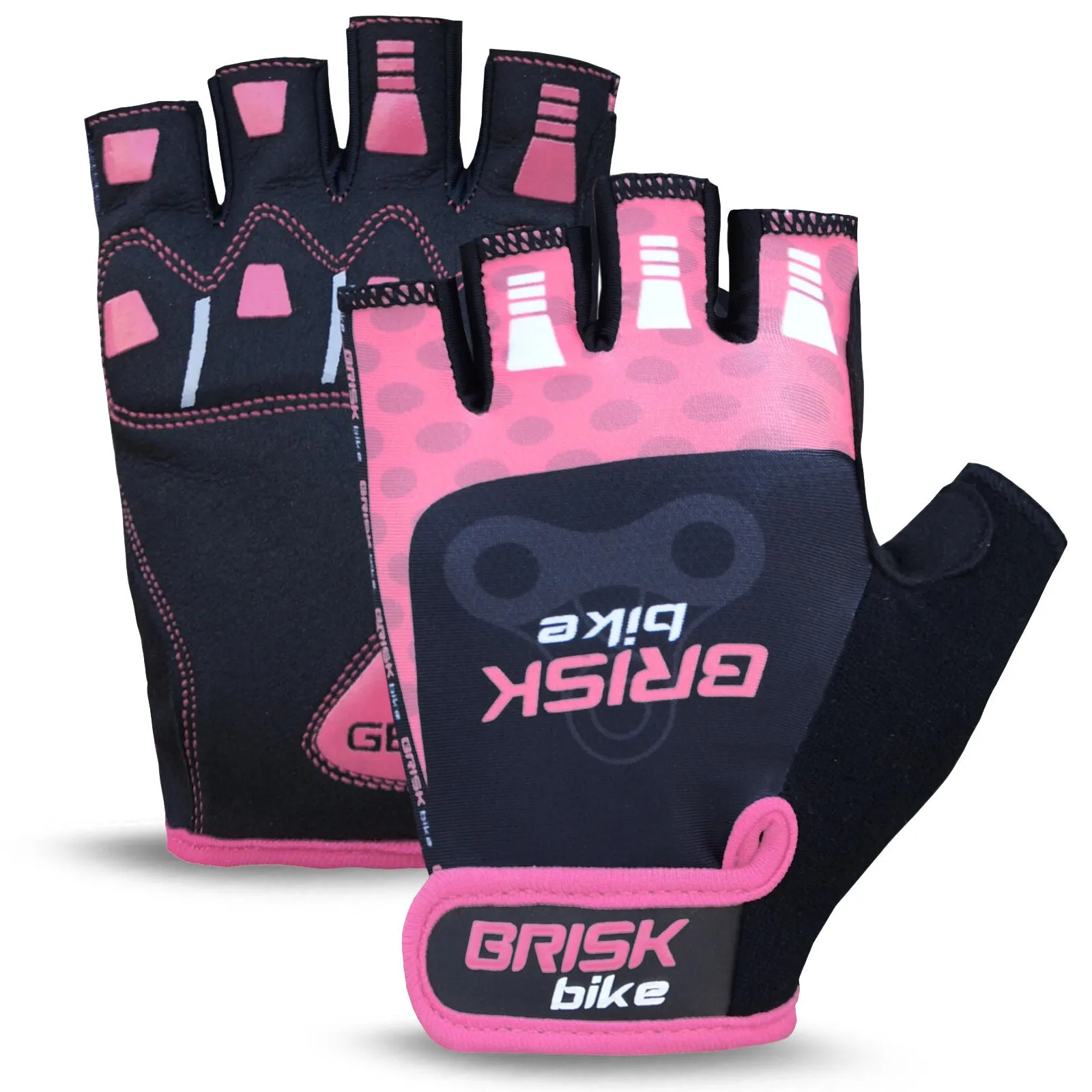 Brisk Bike Cycling Gloves Half Finger Gel Padded Sports Bike Gloves, best fingerless cycling gloves, mens cycling gloves fingerless, best mountain bike gloves fingerless, half finger bike gloves