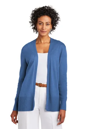 Brooks Brothers Women's Cotton Stretch Long Cardigan Sweater BB18403 Charter Blue Heather
