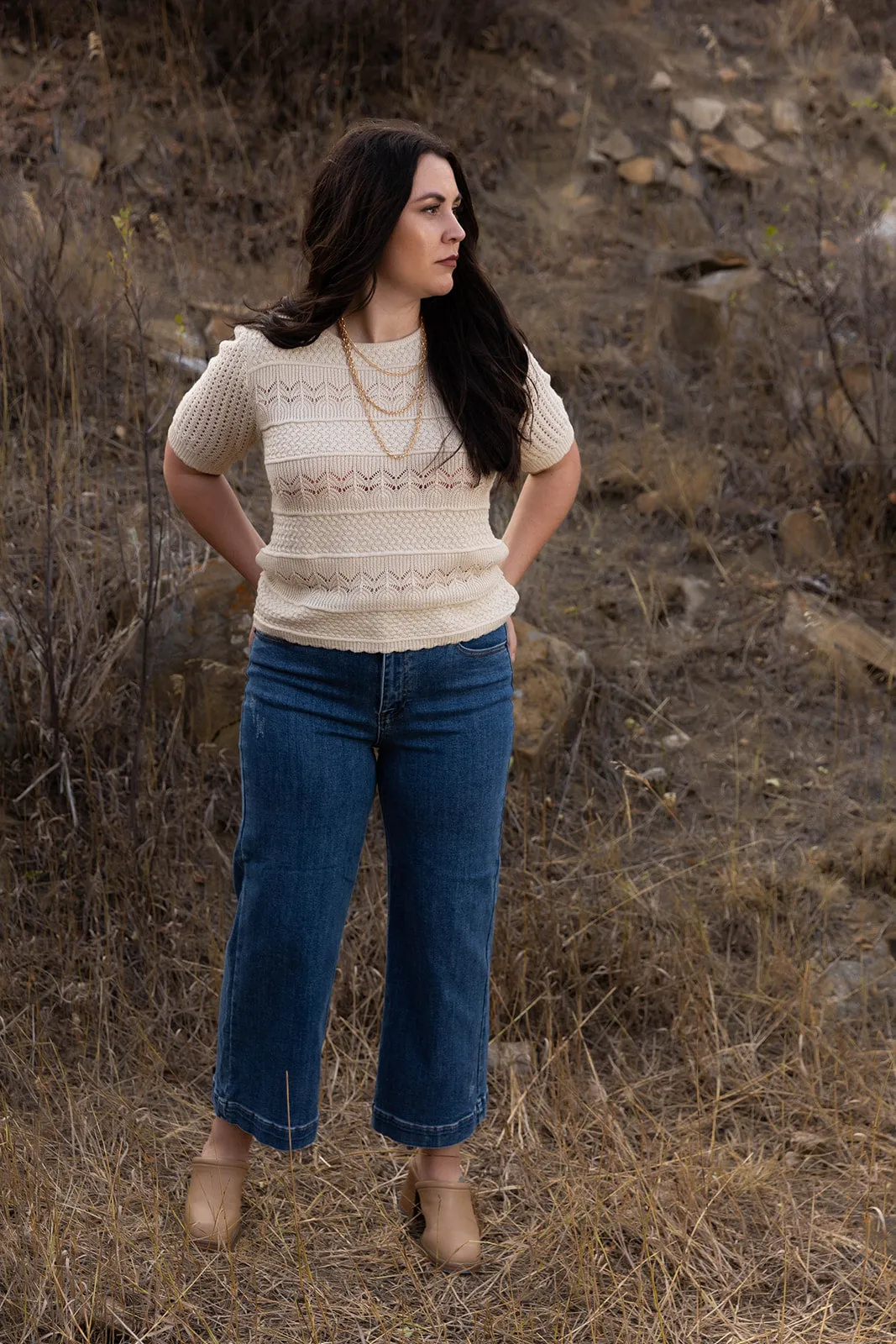 Cali Wide Leg Crop Jean