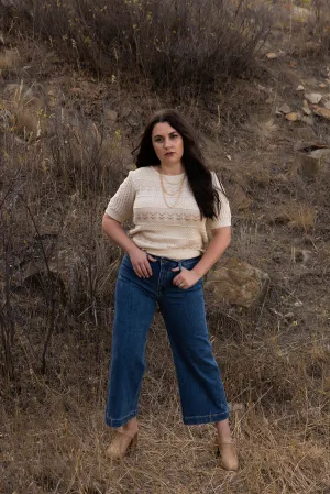 Cali Wide Leg Crop Jean