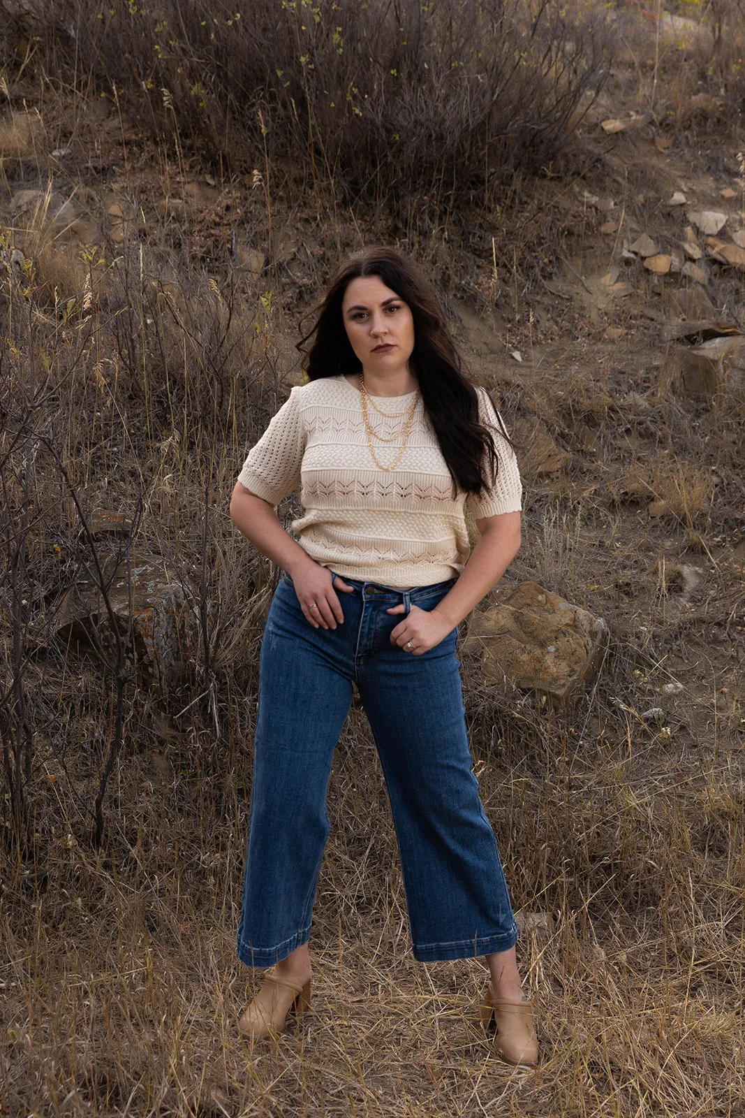 Cali Wide Leg Crop Jean