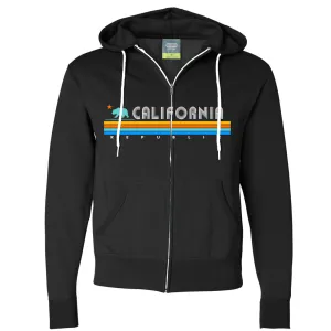 California Republic Vintage Stripe Zip-Up Hoodie