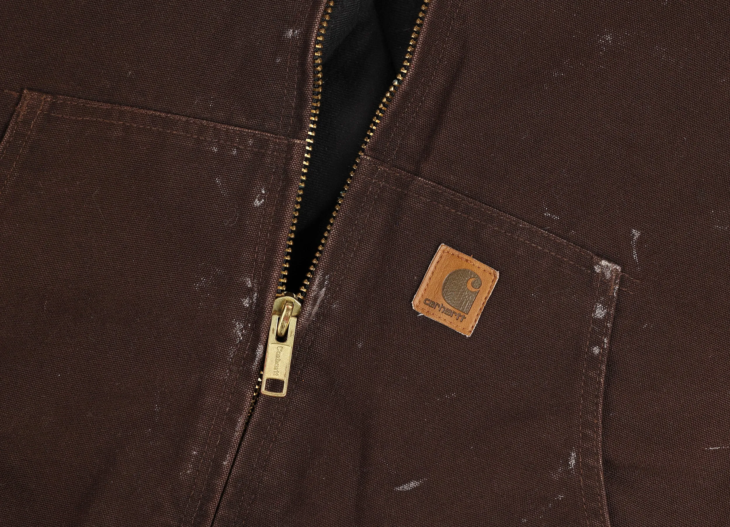Carhartt Hooded Work Jacket - Brown - L