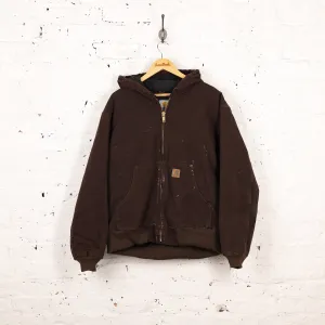 Carhartt Hooded Work Jacket - Brown - L