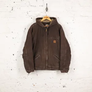 Carhartt Hooded Work Jacket - Brown - L