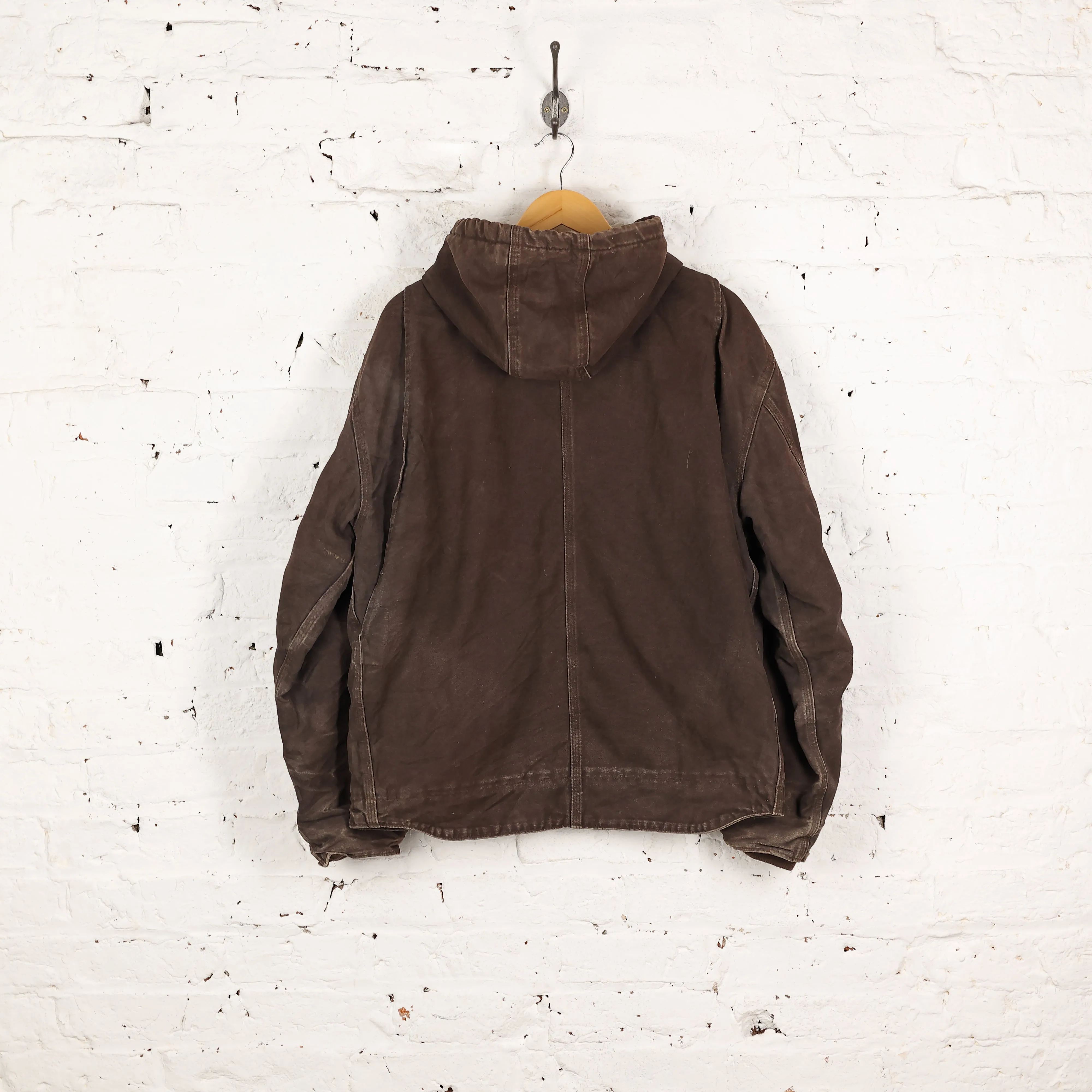 Carhartt Hooded Work Jacket - Brown - L