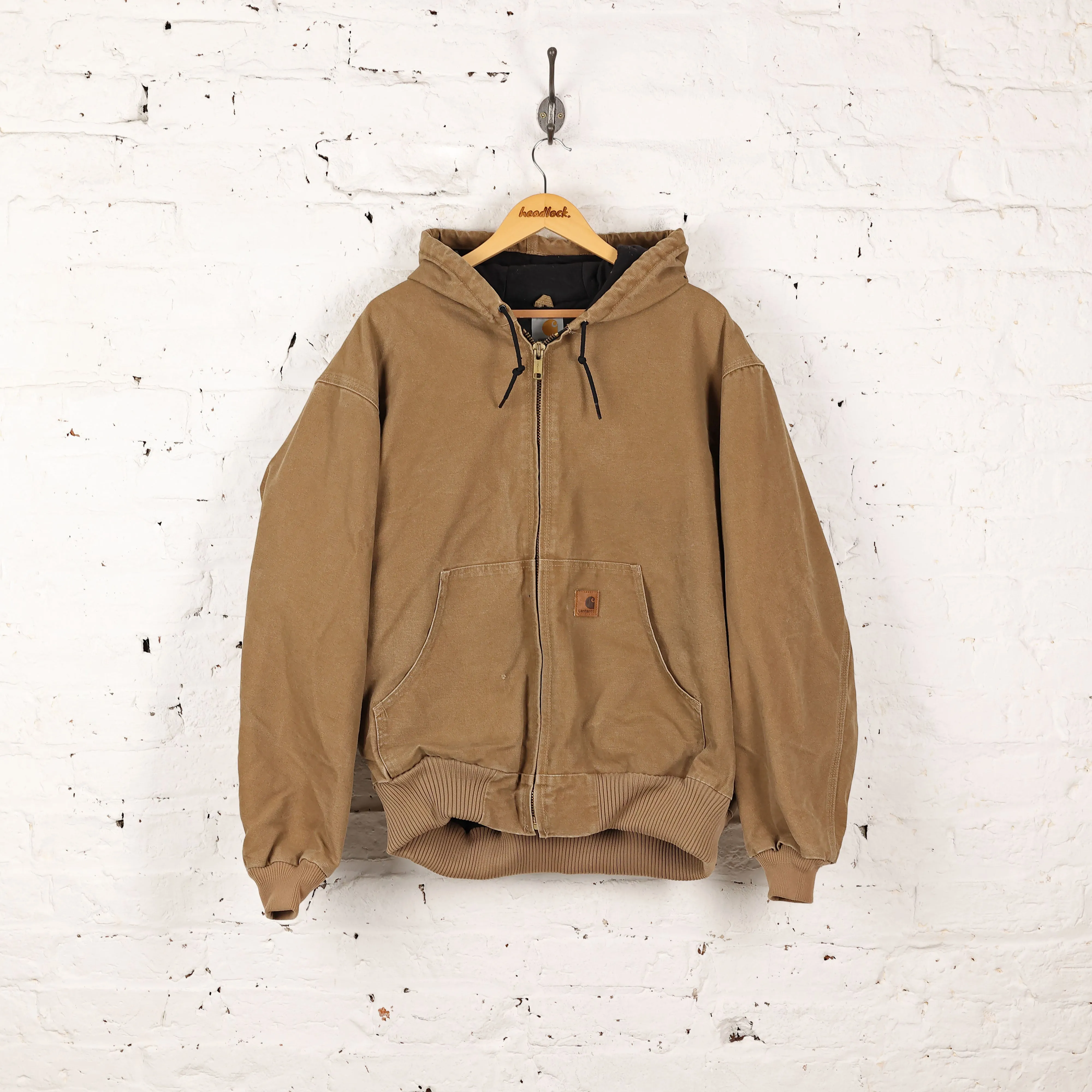 Carhartt Hooded Work Jacket - Brown - XL
