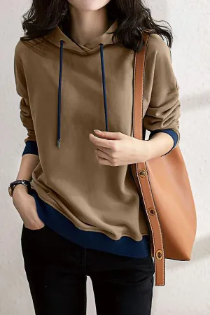 Casual Solid Color Hoodie