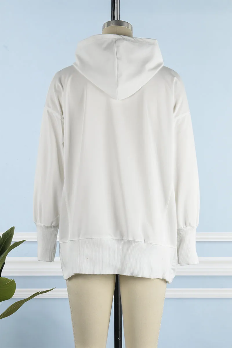 Casual Solid Pocket Buckle Hooded Collar Hoodies(14 Colors)