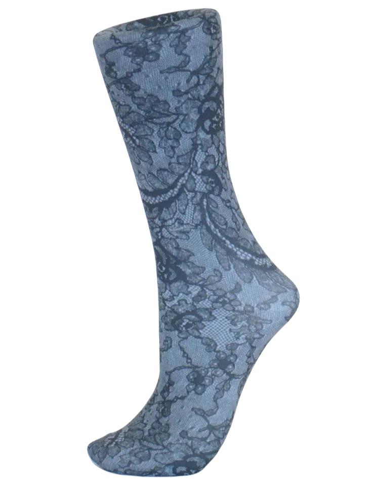Celeste Stein ~ COMPRESSION Socks ~ Midnight Lace