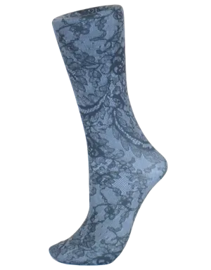 Celeste Stein ~ COMPRESSION Socks ~ Midnight Lace