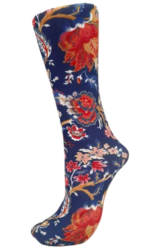 Celeste Stein ~ COMPRESSION Socks ~ Pampalore Navy