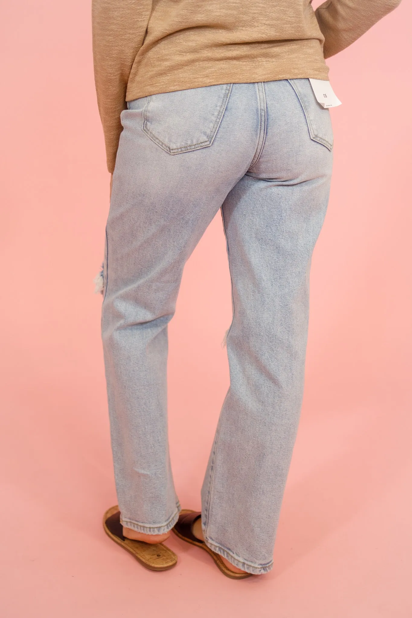 Cello Split Knee Dad Jeans