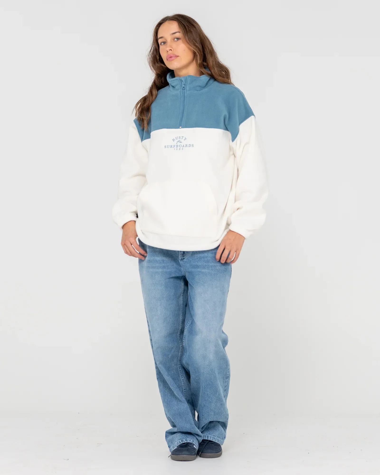 Central Division Crew Polar Fleece - Bright White