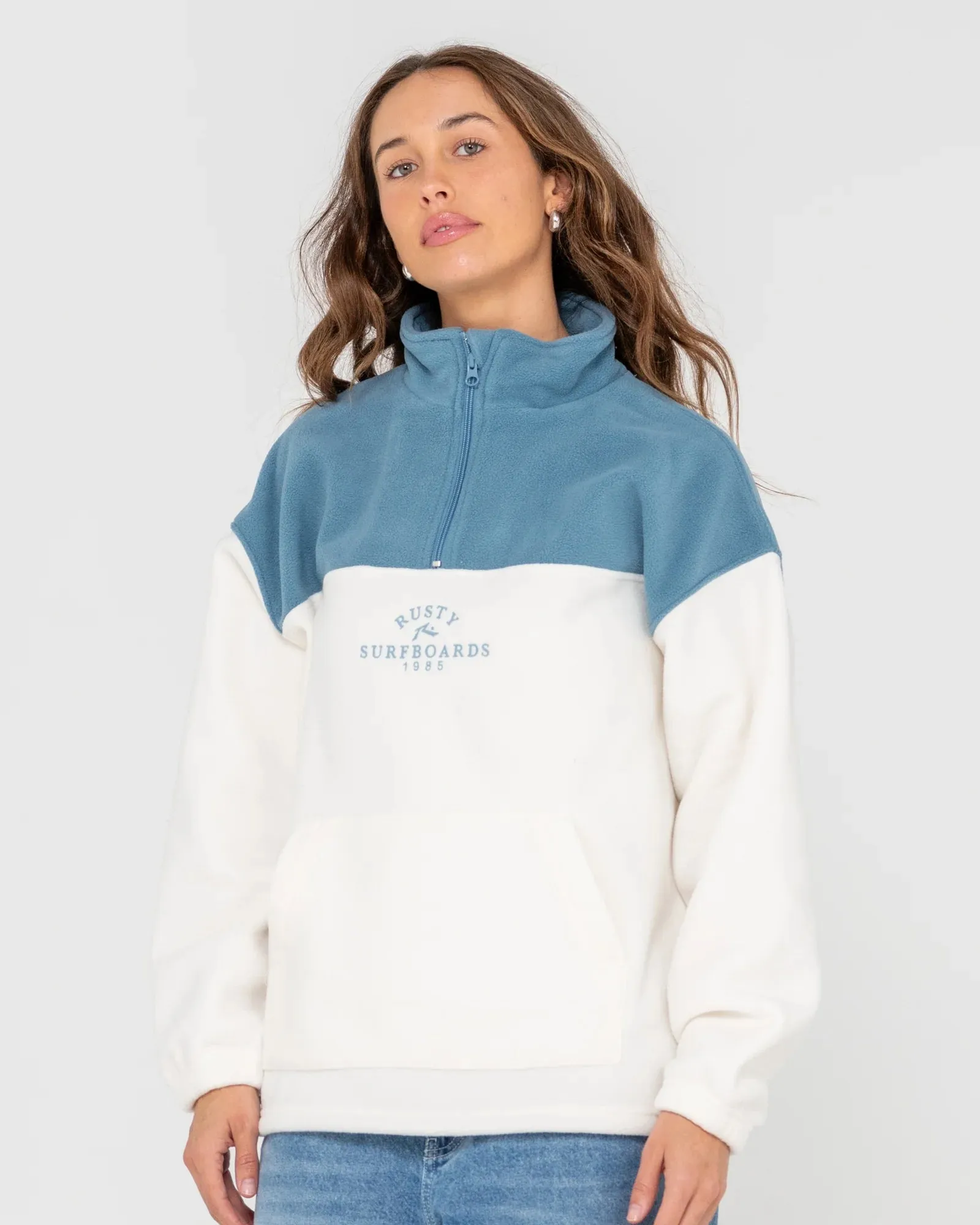 Central Division Crew Polar Fleece - Bright White