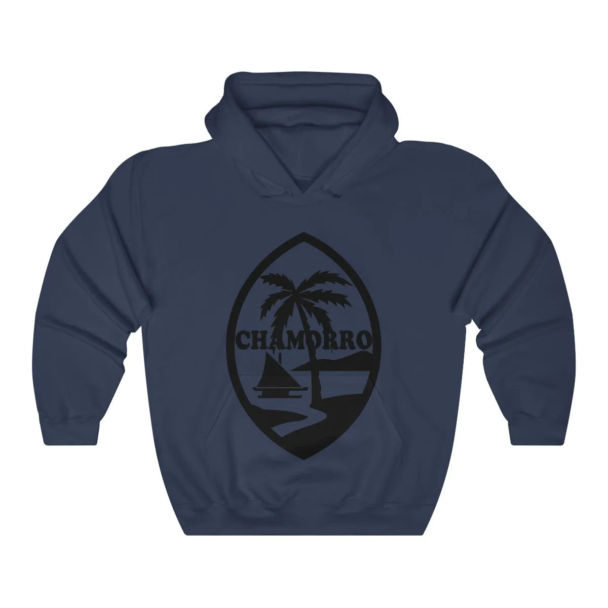Chamorro Black Palms Unisex Heavy Blend™ Hooded Sweatshirt