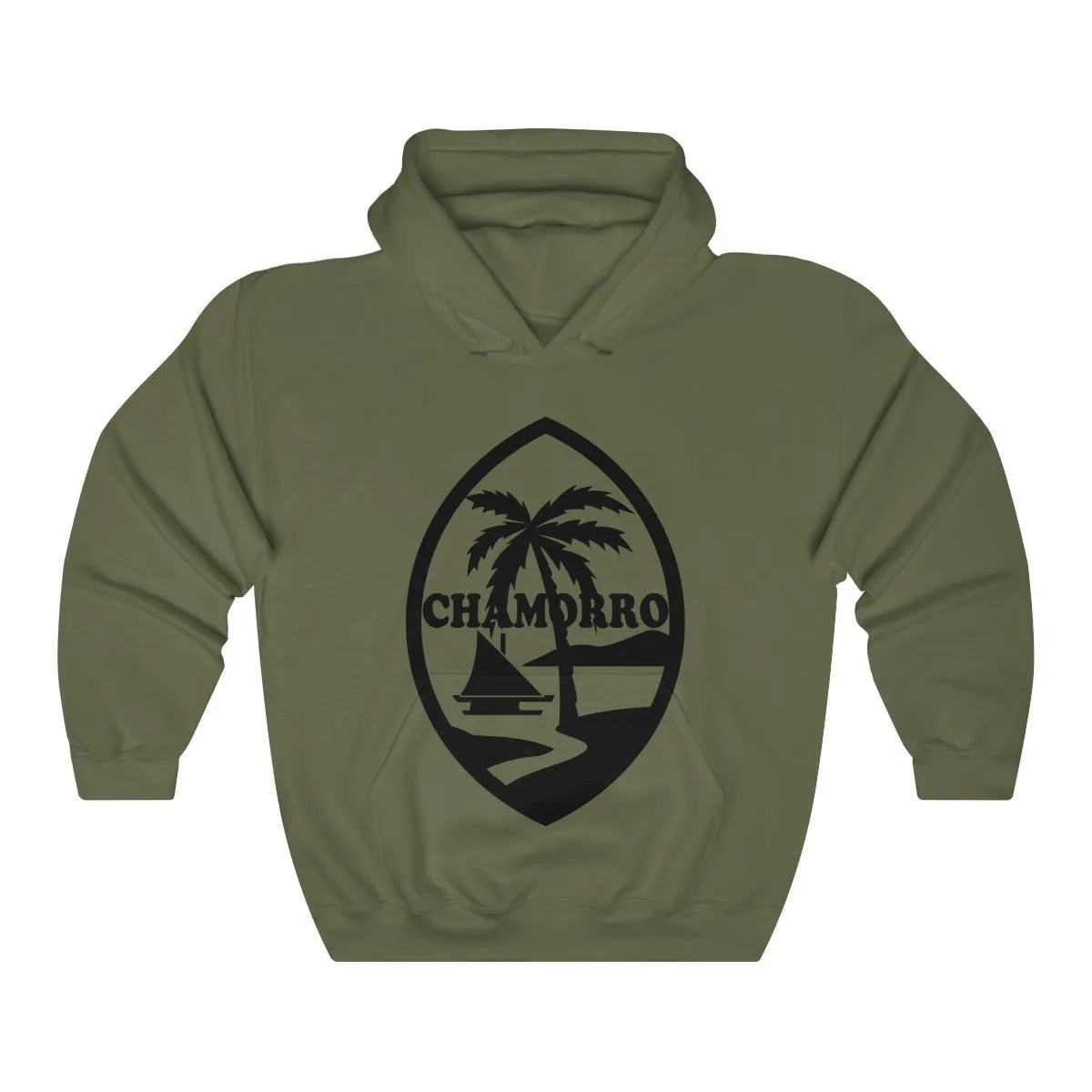 Chamorro Black Palms Unisex Heavy Blend™ Hooded Sweatshirt