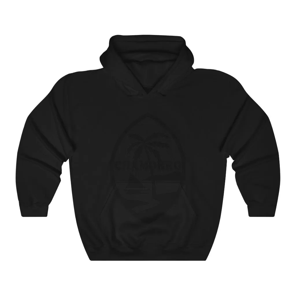 Chamorro Palm black Unisex Heavy Blend™ Hooded Sweatshirt
