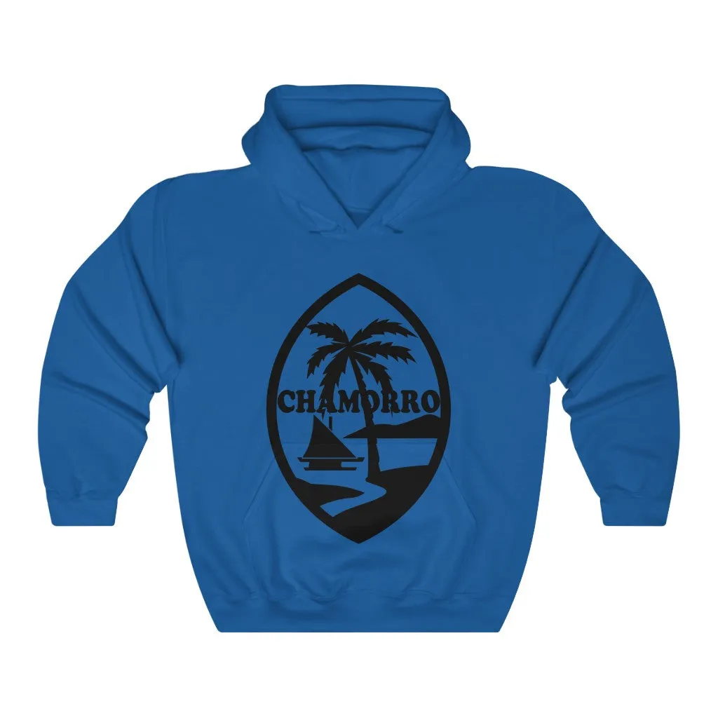 Chamorro Palm black Unisex Heavy Blend™ Hooded Sweatshirt