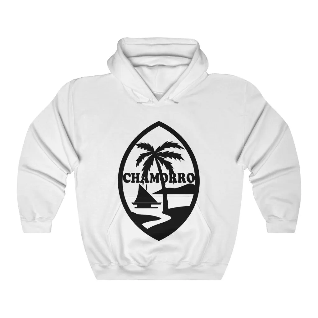 Chamorro Palm black Unisex Heavy Blend™ Hooded Sweatshirt
