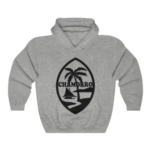 Chamorro Palm black Unisex Heavy Blend™ Hooded Sweatshirt