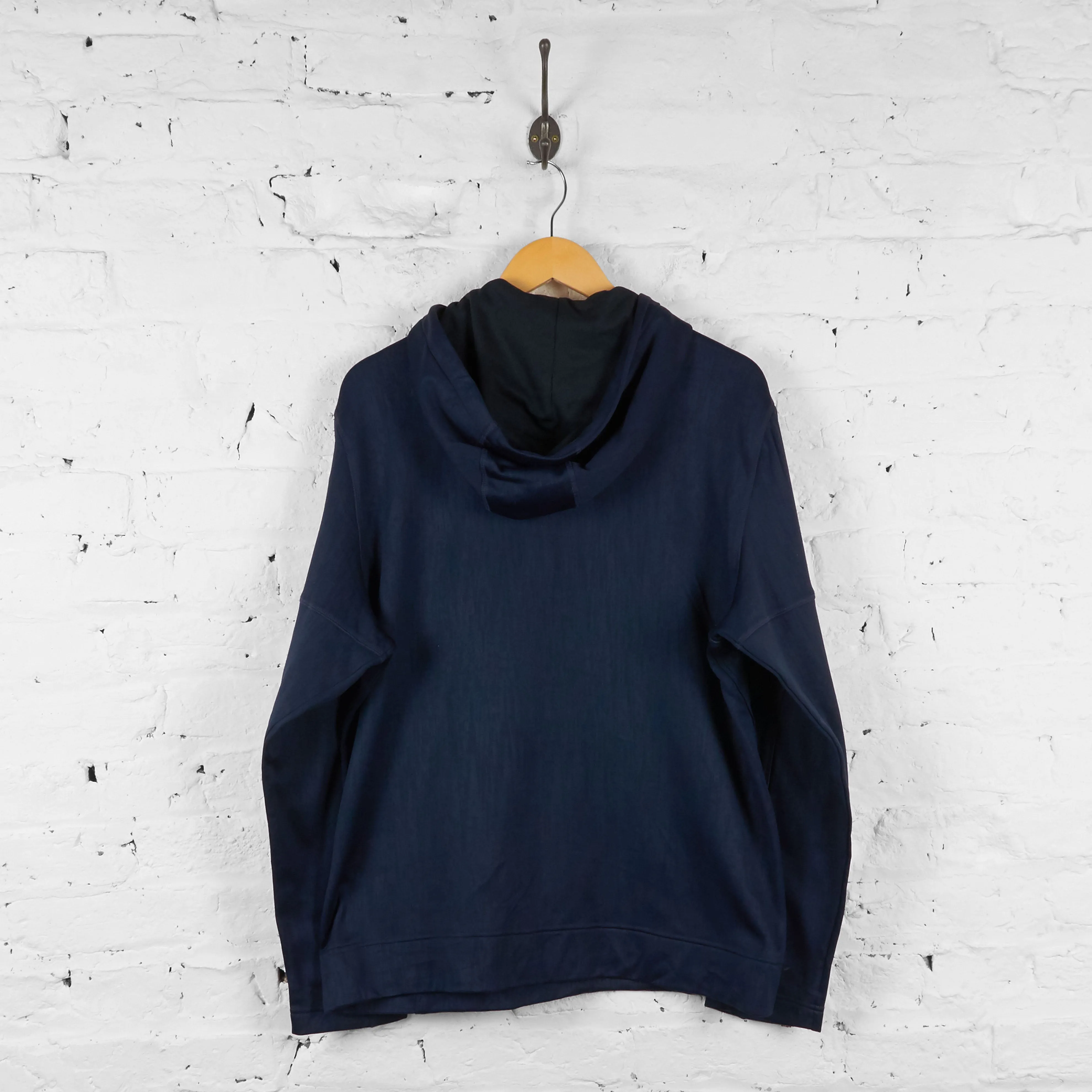 Champion 1/4 Zip Hoodie - Blue - L