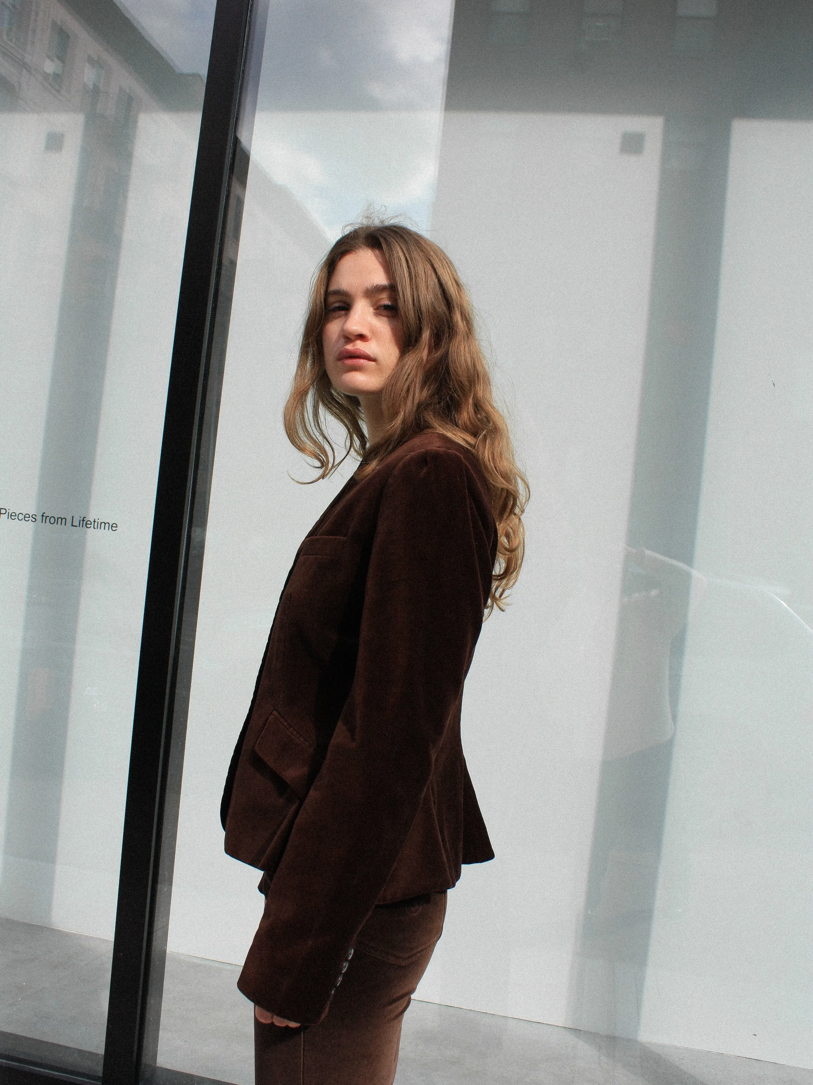 Chocolate Velvet Blazer