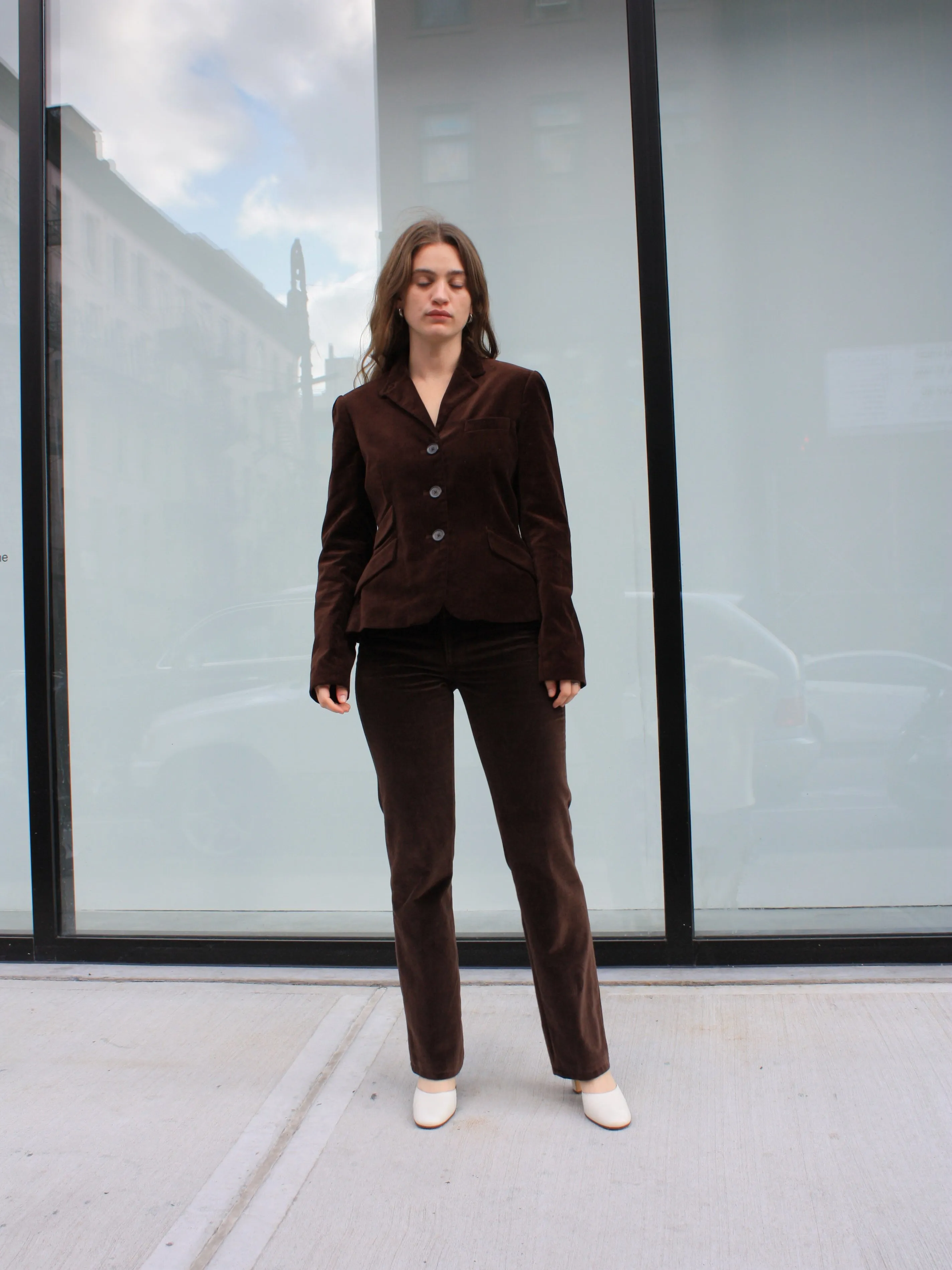 Chocolate Velvet Blazer