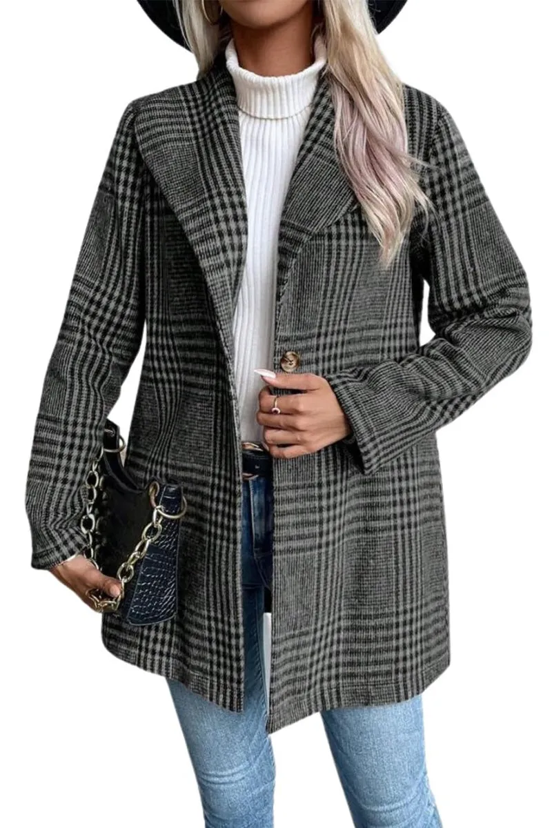 Chouyatou Womens 2024 Business Casual Blazers Long Sleeve Open Front Work Office Blazer Jacket