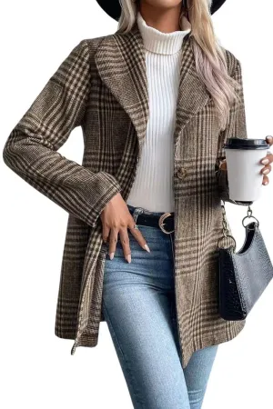 Chouyatou Womens 2024 Business Casual Blazers Long Sleeve Open Front Work Office Blazer Jacket