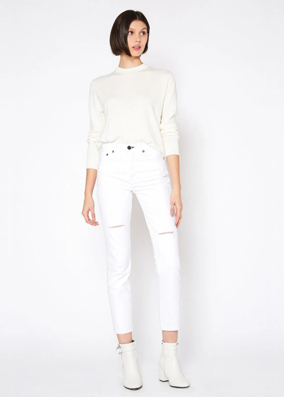 Claude High Rise Crop Straight