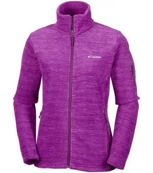Columbia Fast Trek Womens Dark Raspberry Fleece Jacket
